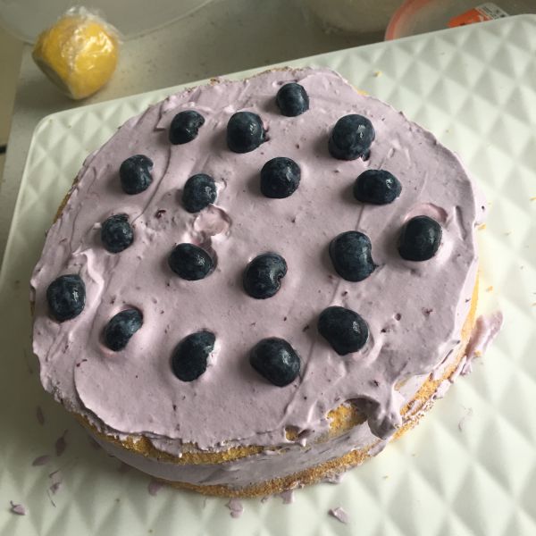 第5步(蓝莓奶油蛋糕的做法)