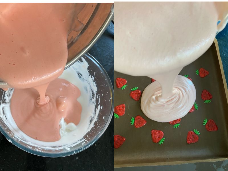 第5步(草莓蛋糕卷的做法)