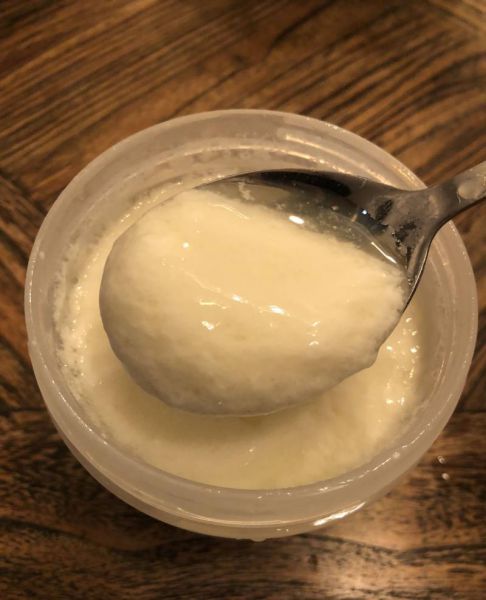 自制脱脂酸奶和羊奶酸奶成品图