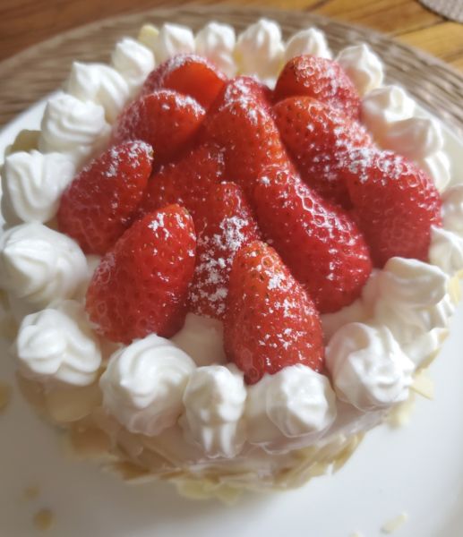 第9步(草莓蛋糕的做法)