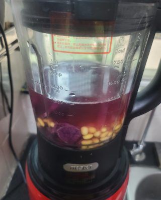 第2步(紫薯豆浆的做法)