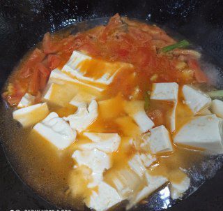 第6步(西红柿豆腐蛋汤的做法)
