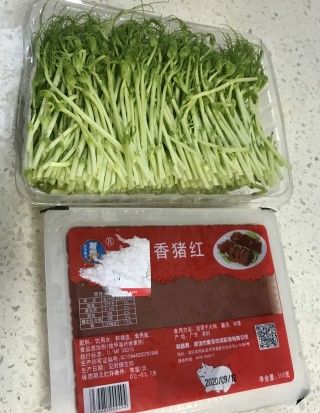 猪血豆苗汤 汤羹 的做法 菜谱大杂烩