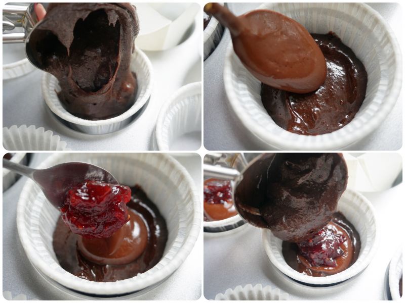 第3步(下午茶的首选——树莓巧克力夹心蛋糕的做法)
