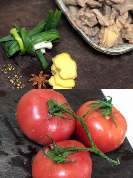 西红柿炖牛腩成品图
