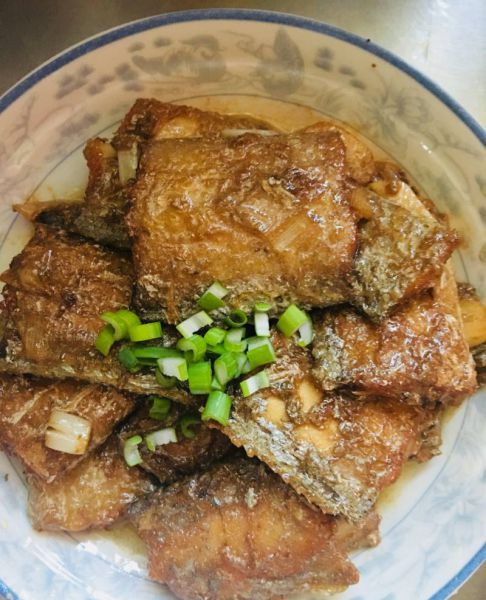 下饭菜——红烧带鱼成品图