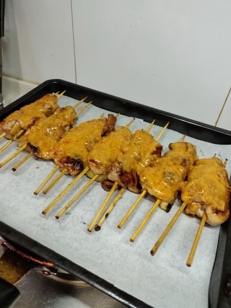 第5步(魔兽世界里的花生烤鸡串（马来西亚沙爹酱烤鸡肉）的做法)