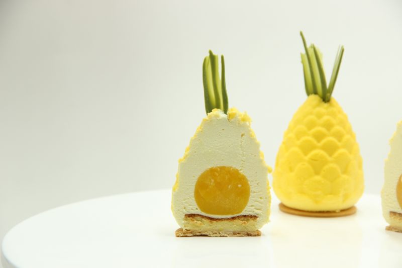 法式甜品菠萝成品图