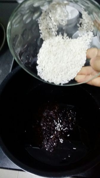 第3步(黑米盏 黑米糕的做法)