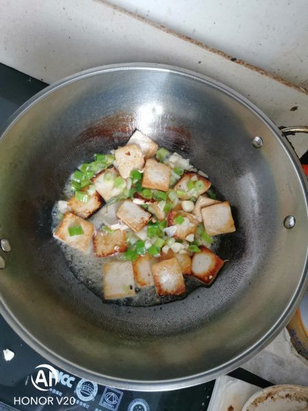 第3步(花菜炒豆腐（家中做法）的做法)