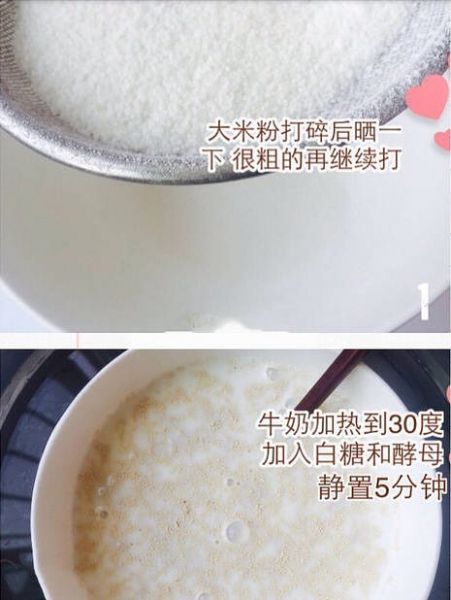 第2步(大米牛奶蒸糕的做法)