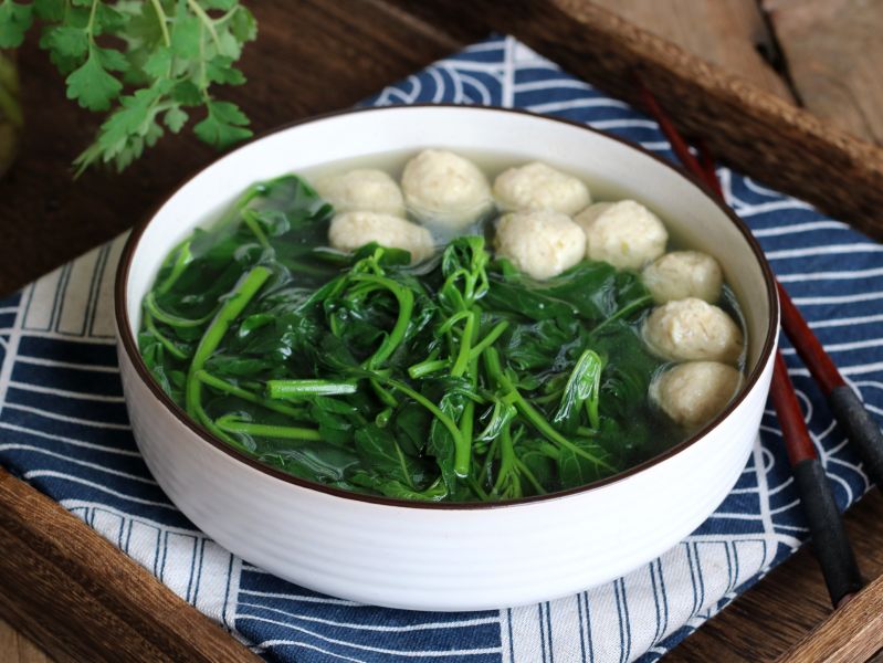 白花菜肉丸汤的做法 菜谱大杂烩