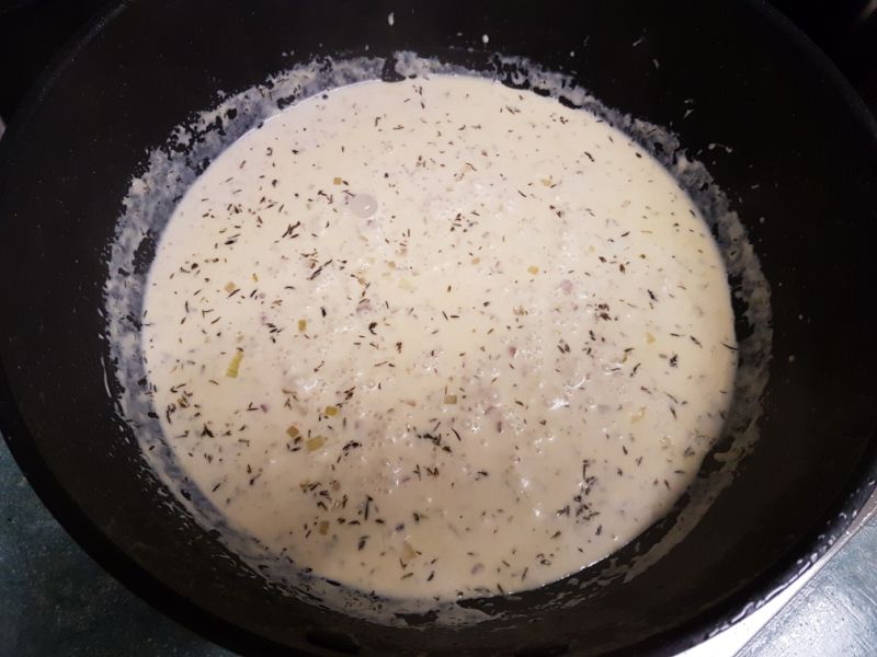 第9步(蘑菇奶油酱 Champignon-Rahmsauce的做法)