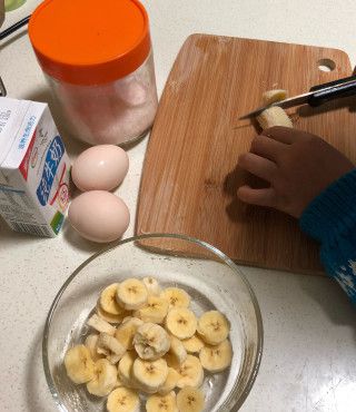 第1步(香蕉松饼的做法)