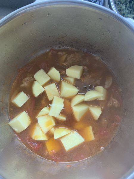 第13步(西红柿土豆炖牛腩（高压锅）的做法)