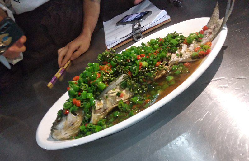 鲜椒过水鱼成品图