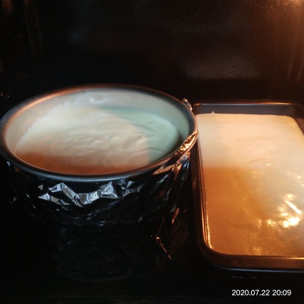 第9步(（水浴法)老酸奶芝士口感蛋糕的做法)