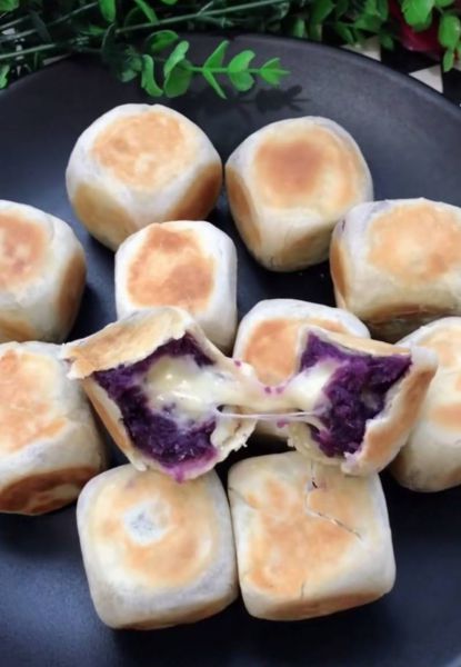 芝士紫薯仙豆糕成品图