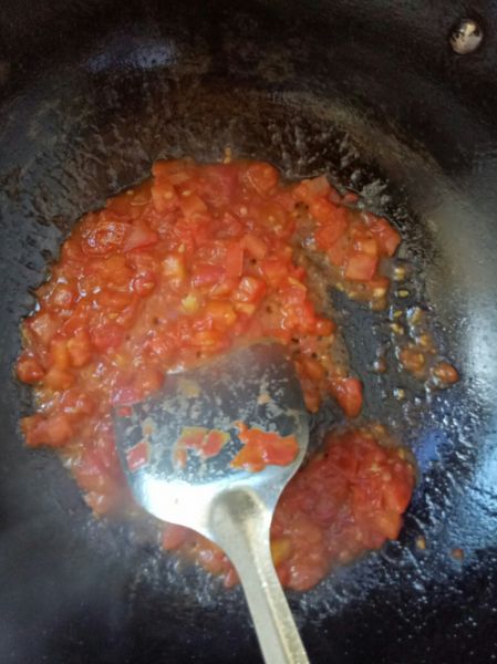 第9步(番茄肉片的做法)