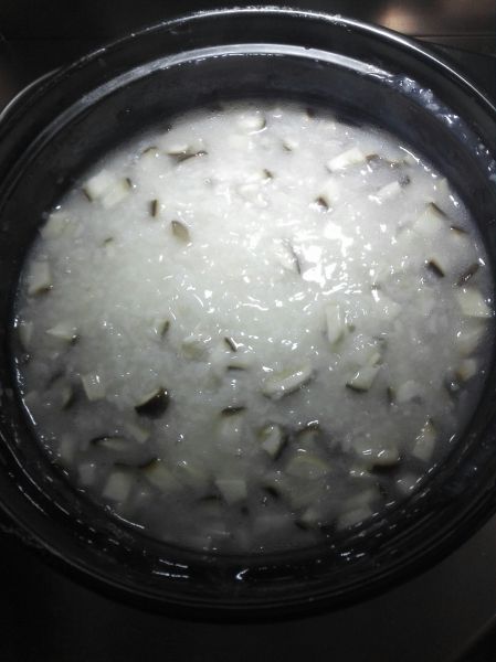 第3步(香菇青菜粥（砂锅粥）的做法)
