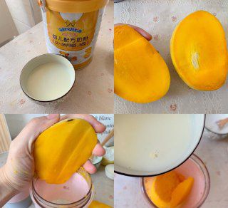 第2步(芒果椰奶冻的做法)