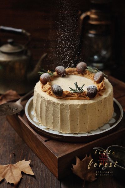 Chestnut Cake 栗子蛋糕 Two Bites Kitchen Youtube