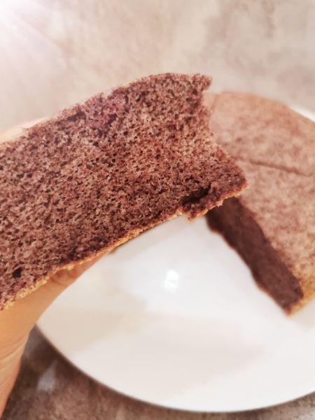 蒸蛋糕——黑米蛋糕成品图