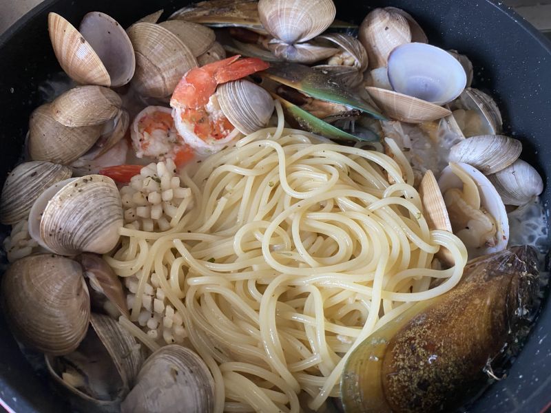 第8步(海鲜意面SeafoodSpaghetti的做法)