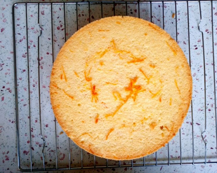 超详细的八寸香橙蛋糕成品图