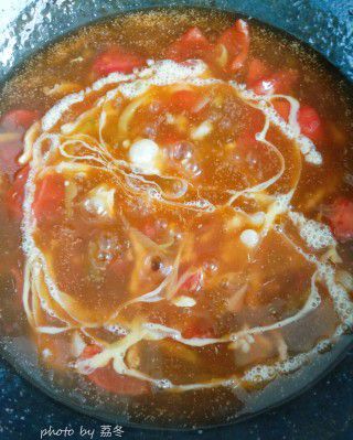 第14步(榨菜西红柿蛋汤的做法)
