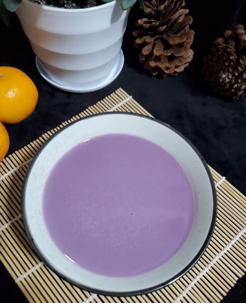 紫薯山药豆浆成品图