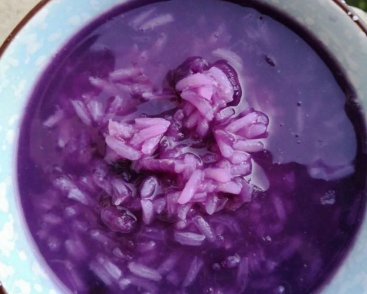 紫薯粥成品图