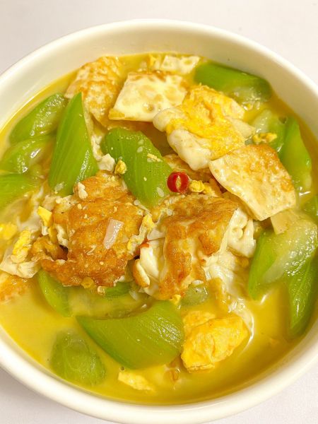 第9步(丝瓜焖荷包蛋的做法)