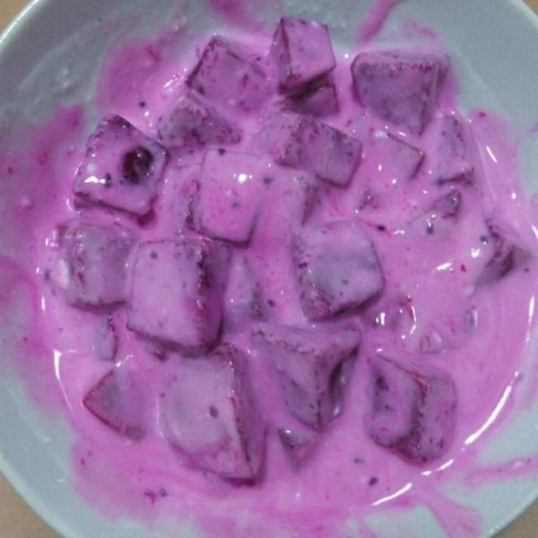 第3步(火龙果酸奶的做法)