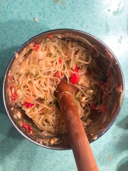 第9步(泰式青木瓜沙拉Somtam 在家就可以做的超地道美味的做法)