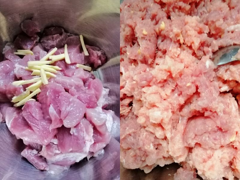 第2步(紫菜猪肉饺子的做法)