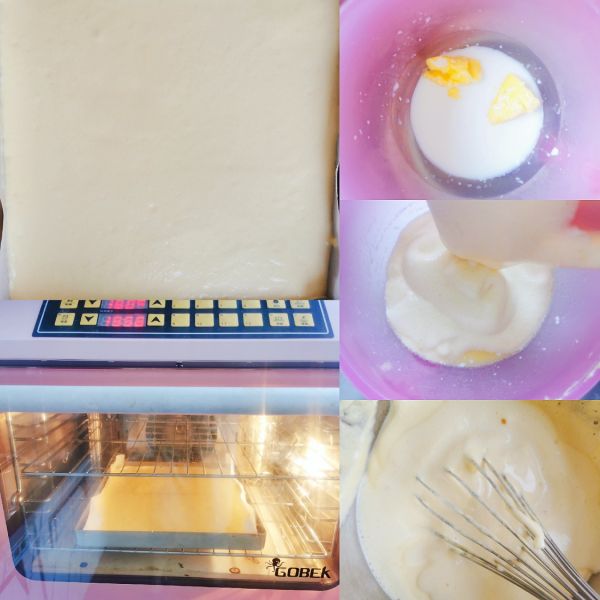 第3步(焦糖蛋糕卷的做法)