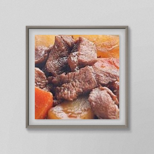 胡萝卜土豆炖牛肉成品图