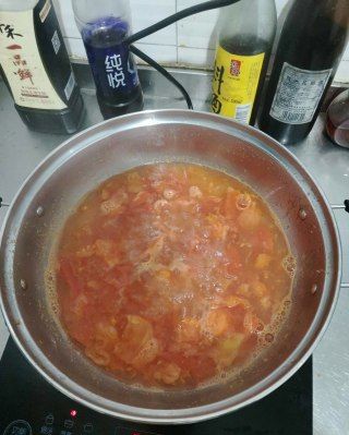第2步(西红柿汤面的做法)