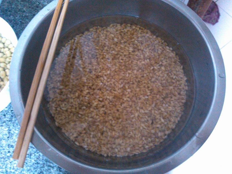 第1步(豆浆糙米饭的做法)