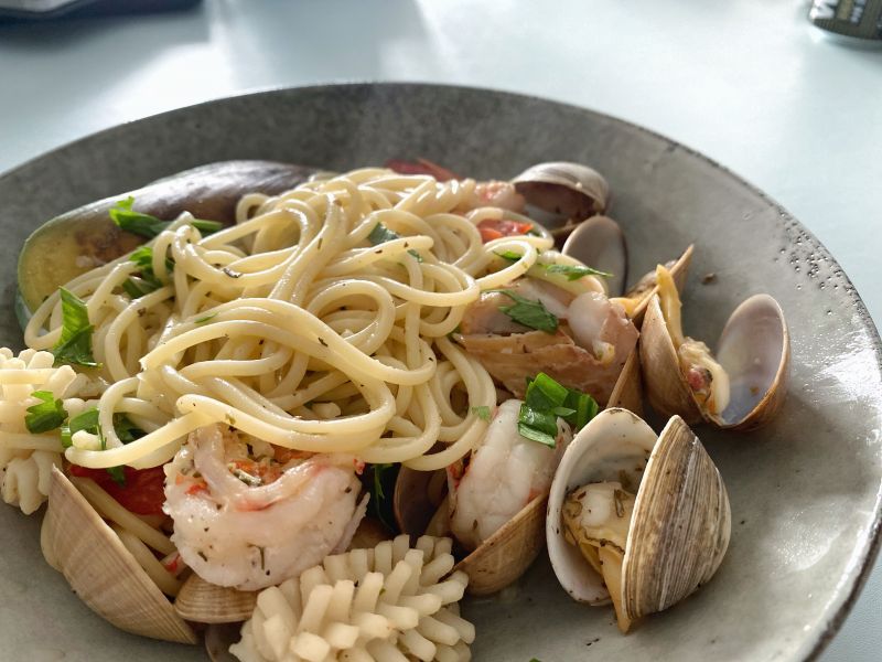 海鲜意面SeafoodSpaghetti成品图
