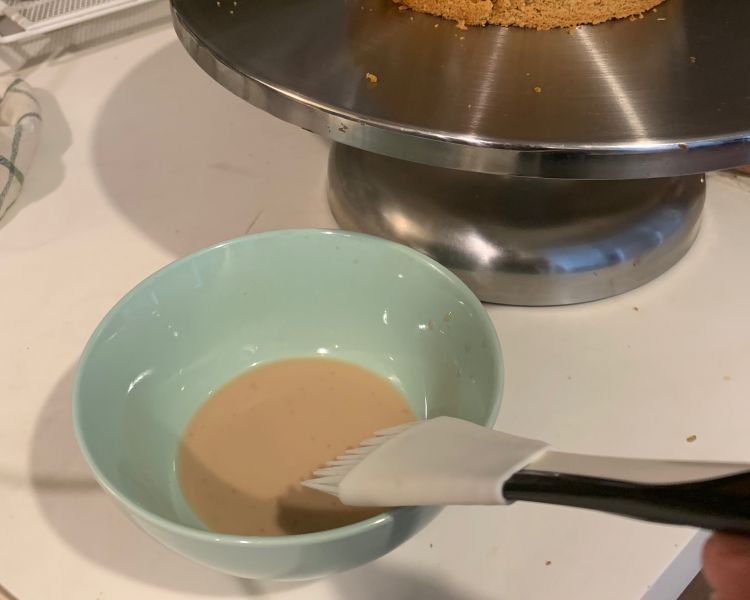 第2步(焦糖咖啡酒蛋糕的做法)
