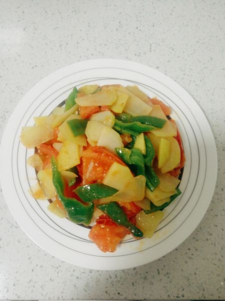 第7步(西红柿炒土豆片的做法)