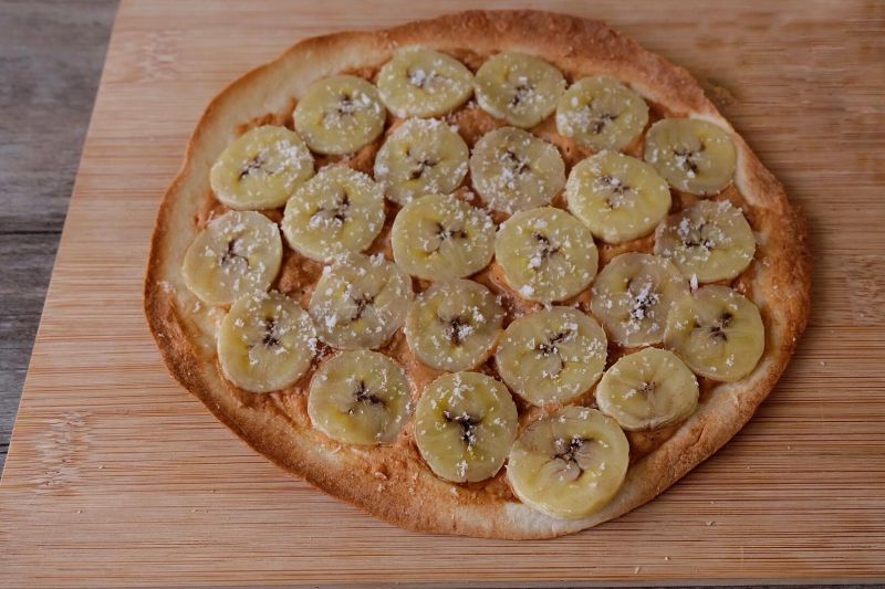 第3步(香蕉薄饼披萨的做法)