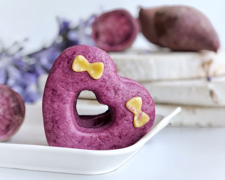 紫薯牛奶馒头成品图