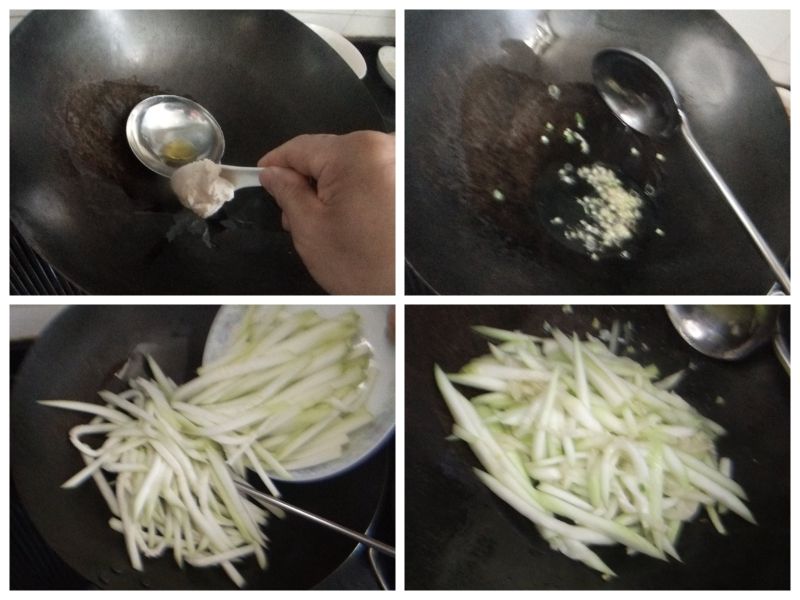 第3步(瓠子肉丝汤（家常菜）的做法)