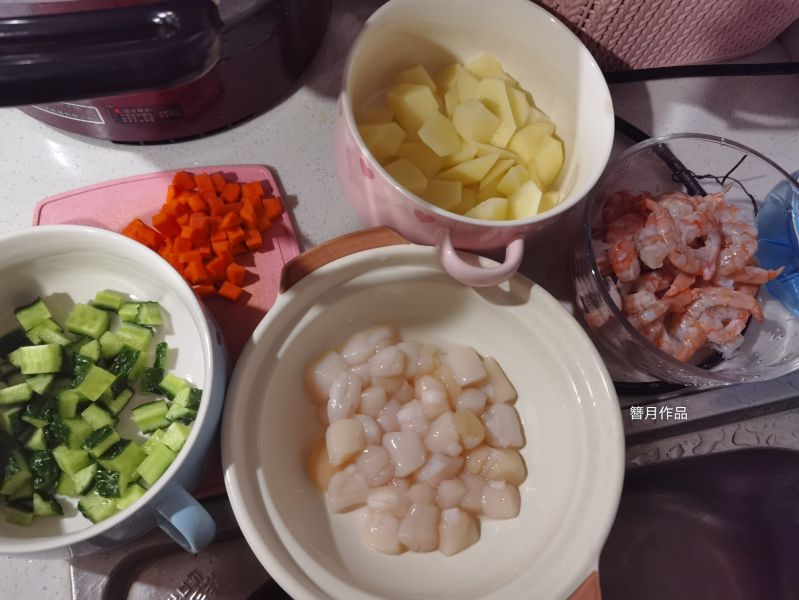第1步(【海鲜】海鲜咖喱的做法)