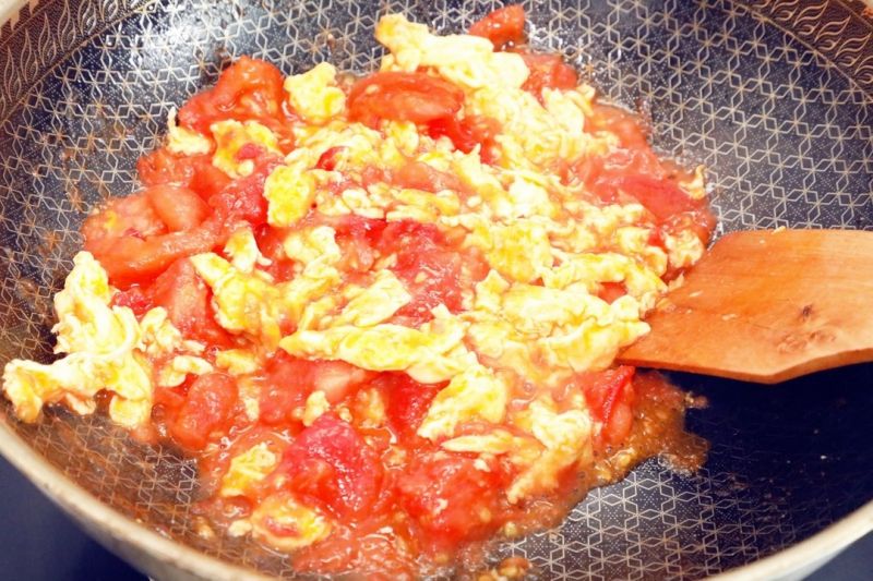 西红柿炒鸡蛋成品图