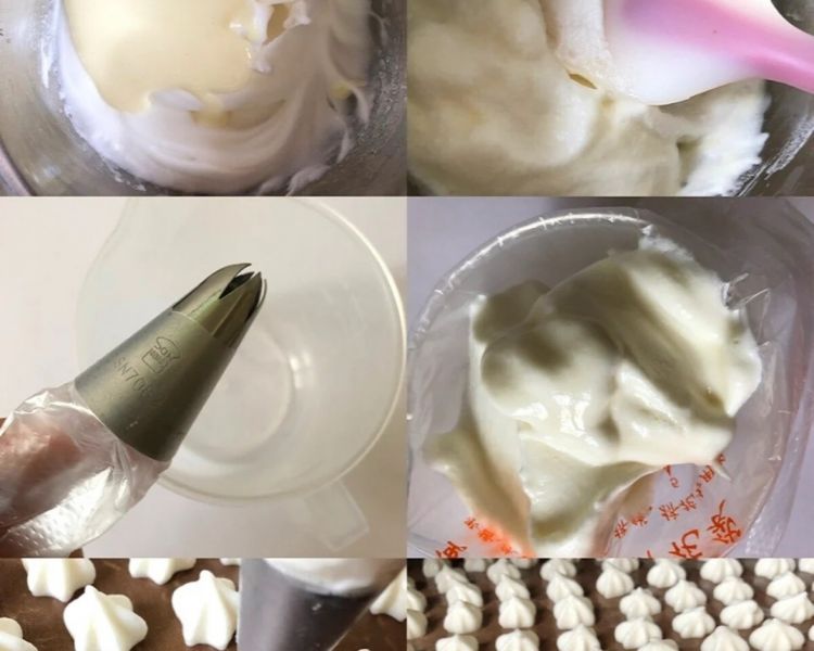 第4步(蛋清酸奶溶豆的做法)