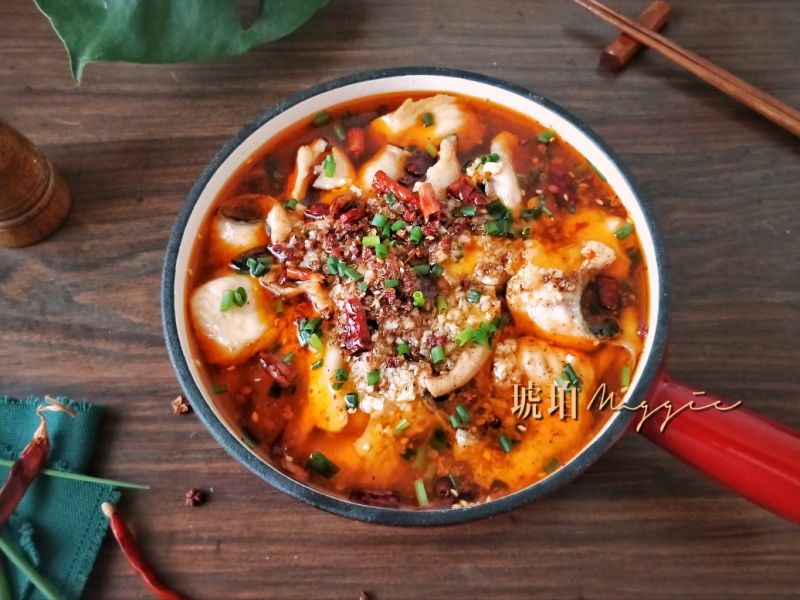 又麻又辣,嫩上加嫩的水煮豆花鱼,在家轻松做的做法_菜谱大杂烩